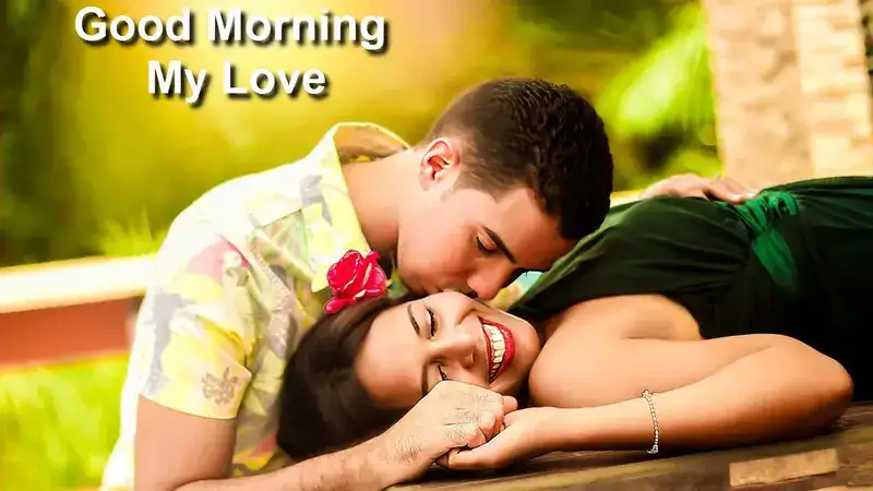 Love Romantic Kiss Good Morning Images