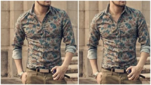 Flower Style Casual Men Shirt from TheSparkShop.in